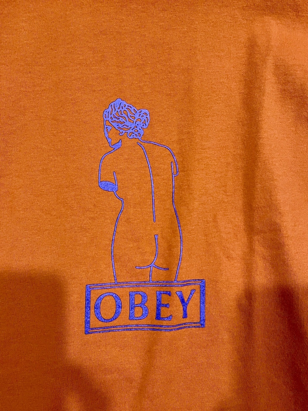 Obey streetwear rust Orange Tee with Tags
